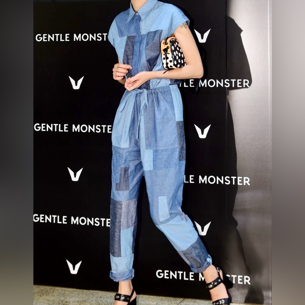 NWT Vintage 3.1 Phillip Lim Blue Patchwork Jumpsuit